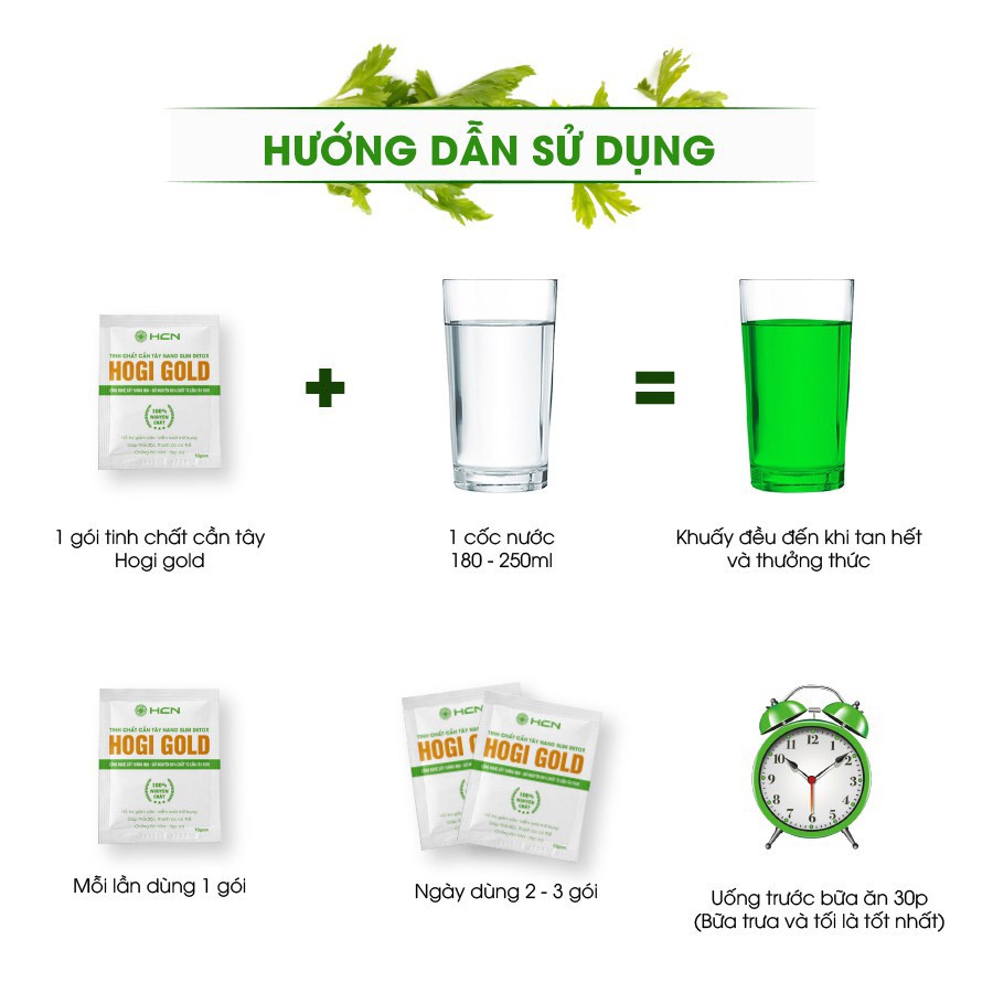 Tinh chất cần tây Hogi Gold hỗ trợ giảm cân, tinh chất cần tây giúp thải độc cơ thể, thanh lọc cơ thể | BigBuy360 - bigbuy360.vn