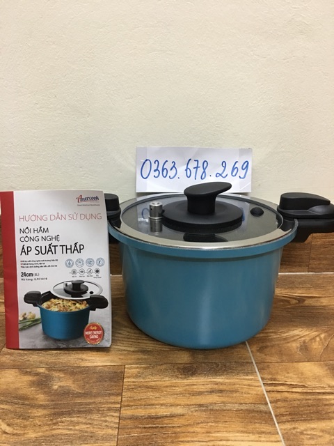 Nồi hầm công nghệ áp suất thấp Amercook ILPC 1019 có đáy từ, dung tích 6L