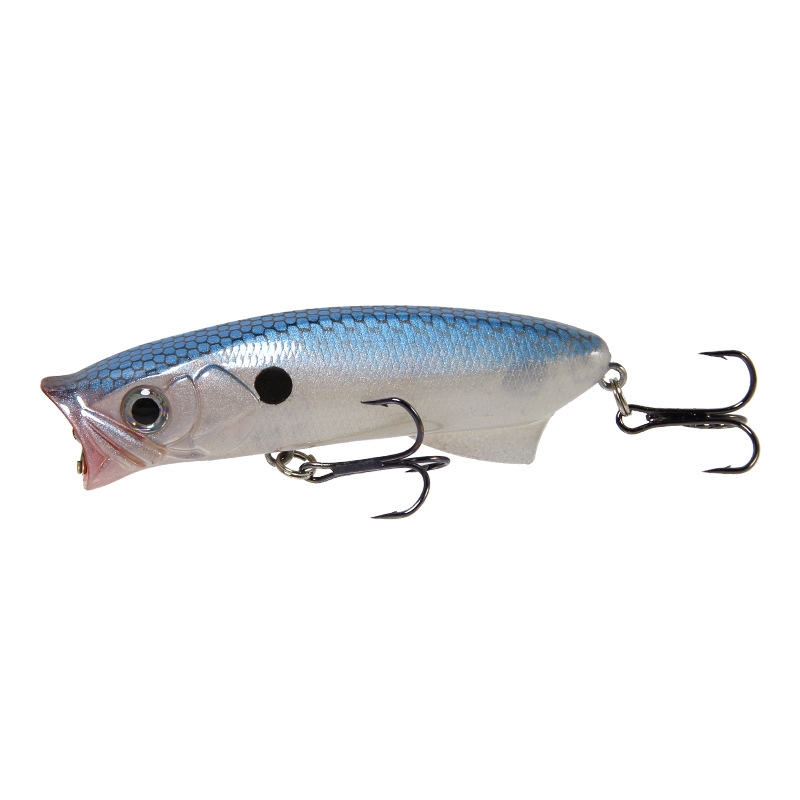 6 màu 11,3g / 8cm Popper Topwater Popper Nhựa cứng Wobblers Mắt 3D Bơi lội nước nổi Bionic Mồi với lưỡi câu sắc bén Chống ăn mòn mạnh mẽ Câu cá biển câu cá ngoài trời