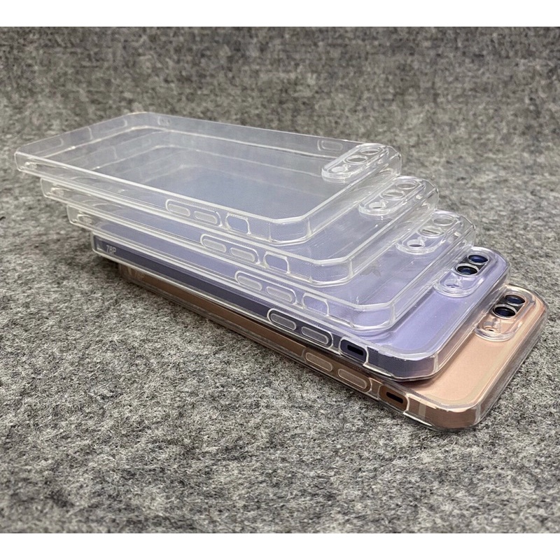Ốp Lưng Silicon Trong Dành Cho Máy Đã Thay Vỏ Vuông 7Plus / 8Plus Chuẩn Đẹp
