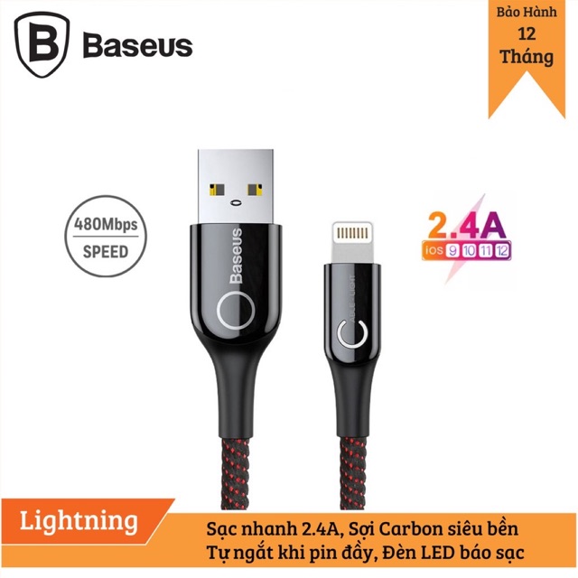 Sạc tự ngắt Baseus cho iphone