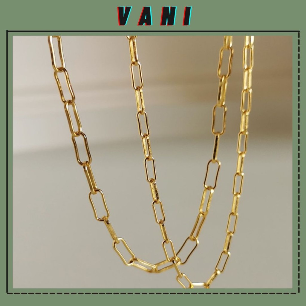 Dây Chuyền, Choker Xích Vàng Size Nhỏ Unisex - Vani Store [TS000359-1-O2]