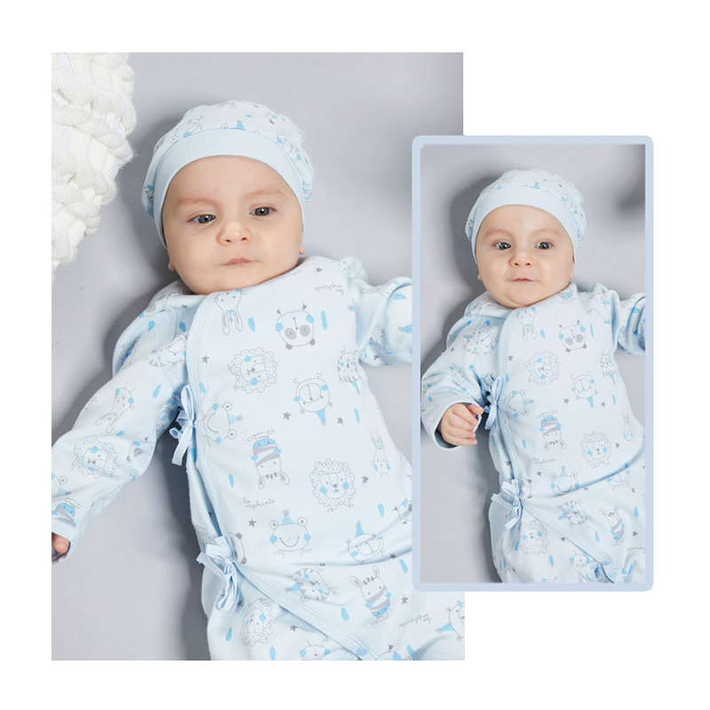 Mũ Cotton Kiểu Hoạt Hình Ngộ Nghĩnh Đáng Yêu Dành Cho Bé Sơ Sinh