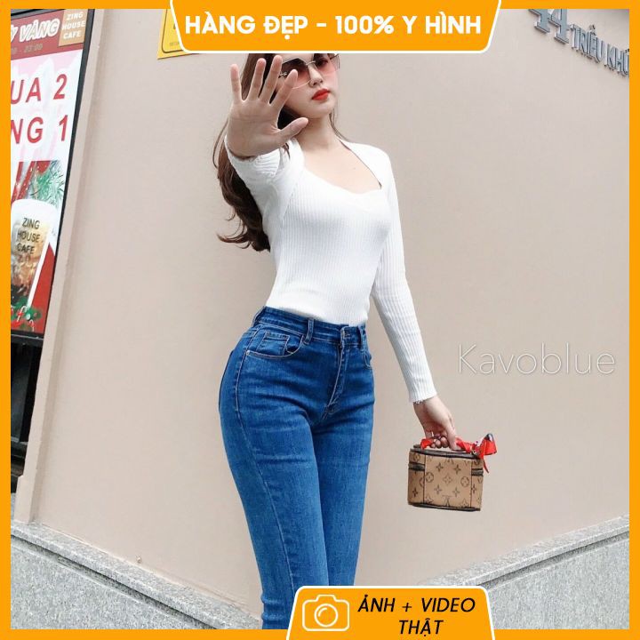 Quần bò nữ ❤️ 𝐇𝐚̀𝐧𝐠 𝐜𝐚𝐨 𝐜𝐚̂́𝐩 ❤️ Quần jean nữ ống loe, siêu nâng mông, kéo dài chân, mẫu mới 2021 | BigBuy360 - bigbuy360.vn