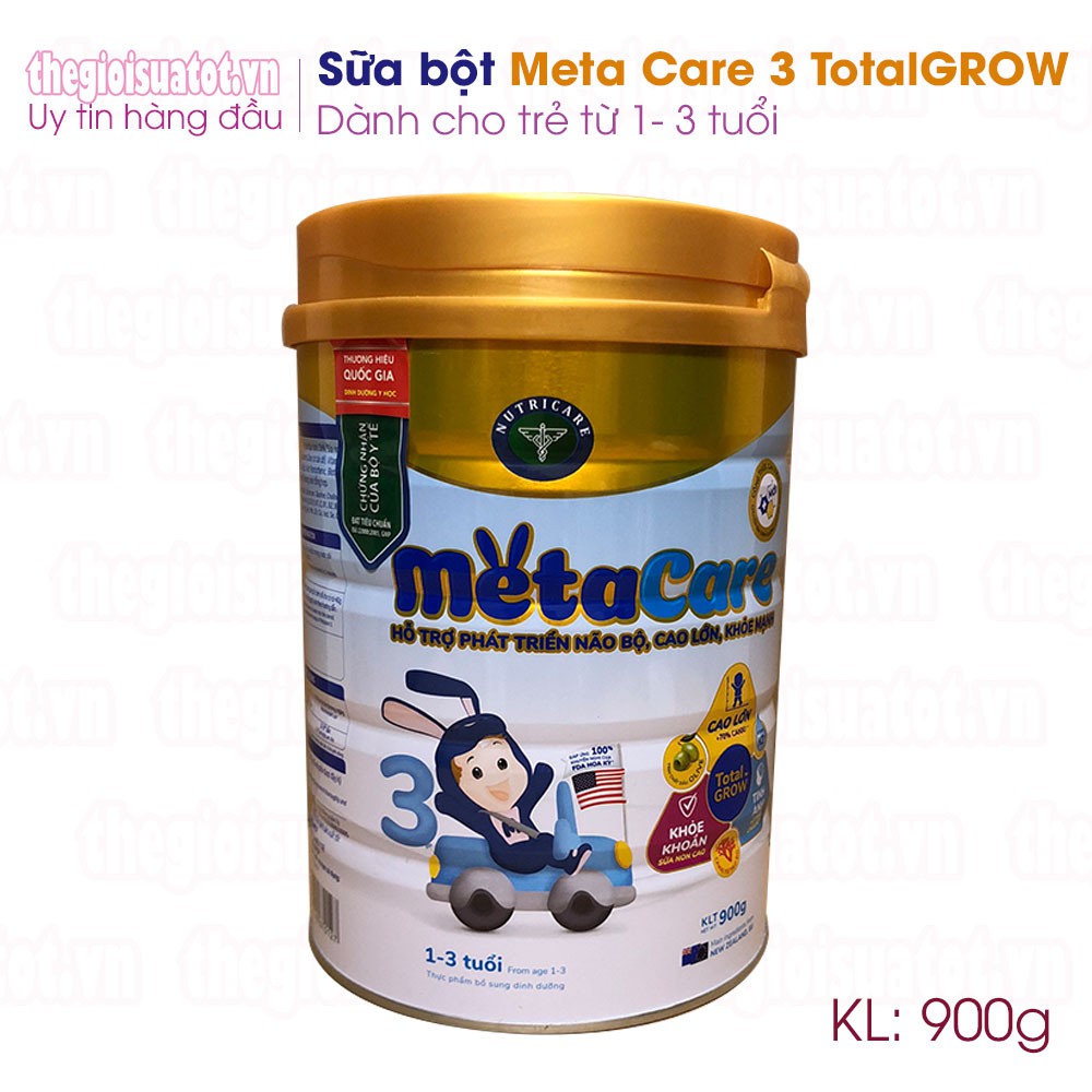 Sữa bột Meta Care 3 900g (Mẫu mới)