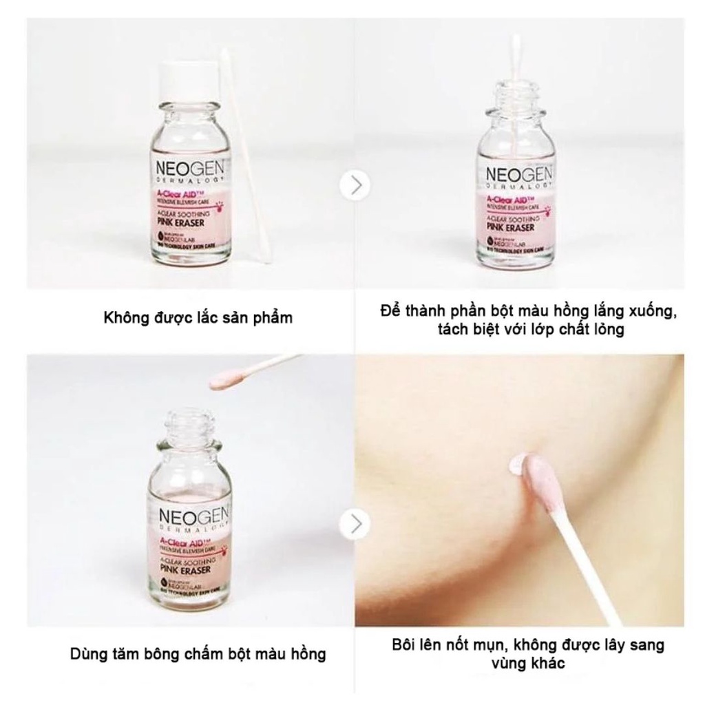 Chấm Mụn Sưng Neogen Dermalogy AClear Soothing Pink Eraser