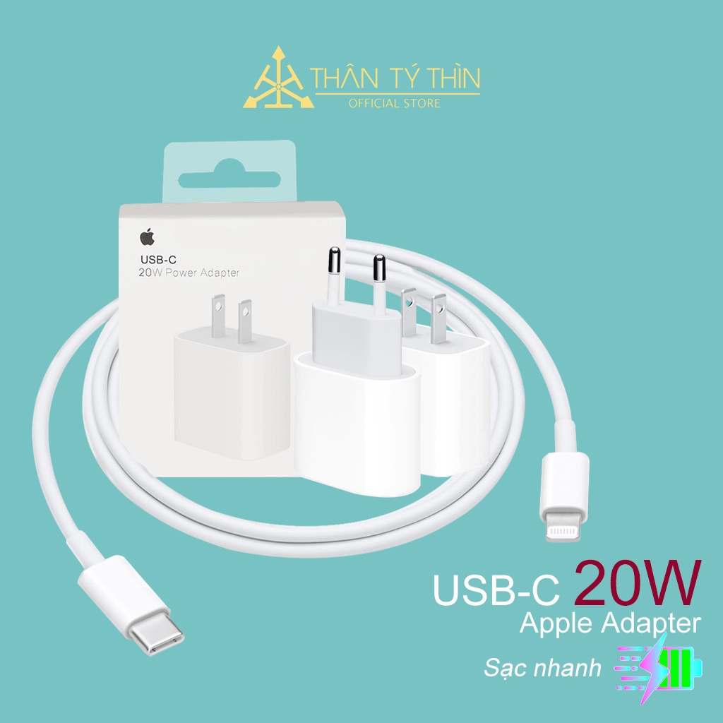Củ sạc nhanh iPhone/iPad USB-C 20W Chính Hãng - Sạc nhanh iPhone 12 / 13 Pro Max