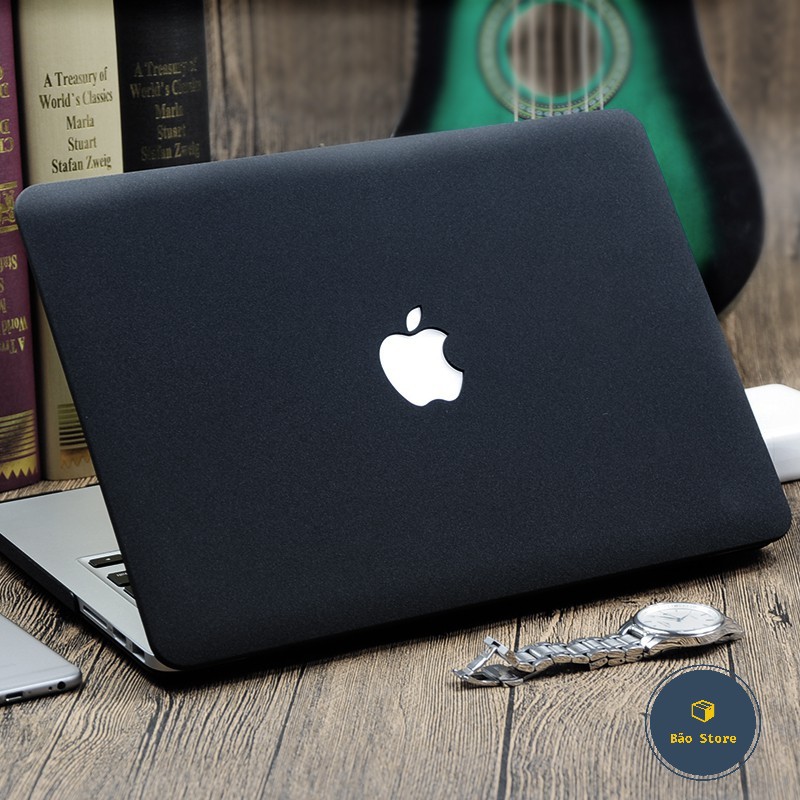 [ TẶNG MIẾNG DÁN MÀN VÀ HÌNH NÚT CHỐNG BỤI ]Ốp MacBook & Phủ Phím MacBook Màu Đen Full Đời Máy | BigBuy360 - bigbuy360.vn