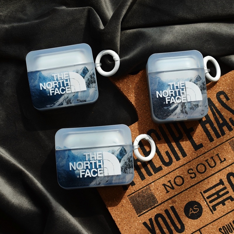 Vỏ Bảo Vệ Hộp Sạc Tai Nghe Bluetooth AirPods 1 2 Pro 3 Bluetooth Hình Vuông Màu Dạ Quang Kèm Móc Khóa