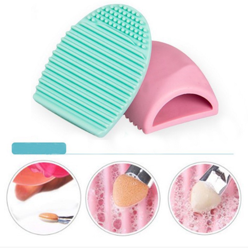 Miếng Silicone Vệ Sinh Cọ Trang Điểm Hình Quả Trứng