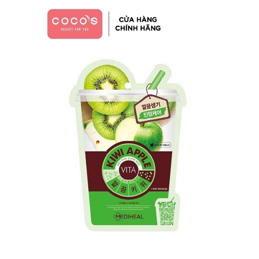 Mặt Nạ Tinh Chất Kiwi Táo Giúp Da Mềm Mịn Và Khỏe Mạnh Mediheal Kiwi Apple Vita Mask 20ml - KIWI