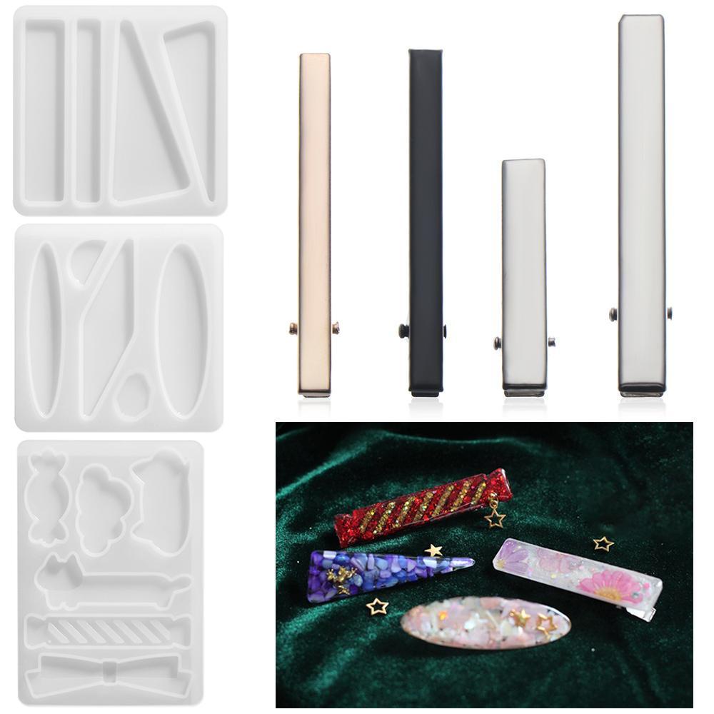 Khuôn Làm Kẹp Tóc Đất Sét Thủ Công DIY|Keo Dán Tạo Kiểu Tóc Hình Giọt Nước