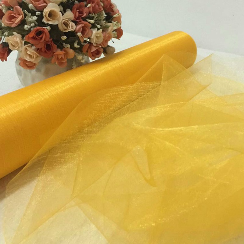 Cuộn Vải Organza Xuyên Thấu Làm Nền Trang Trí Tiệc