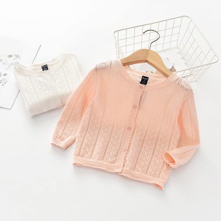 [Mã SKAMLTSM9 giảm 10% đơn 99K] áo len mỏng kiểu dáng Hàn Quốc siêu dễ thương cho bé gái 0-3y