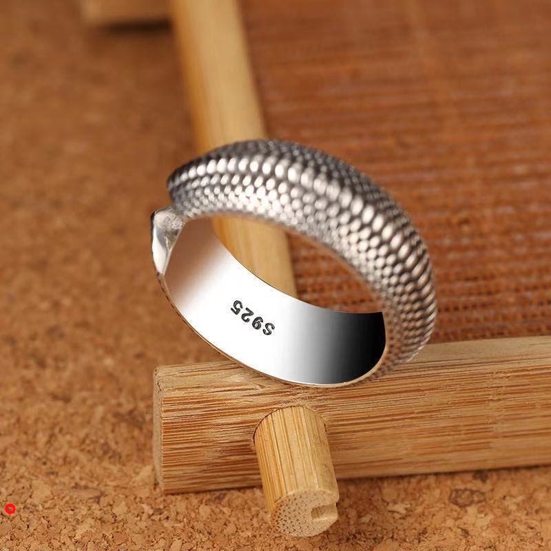 Nhẫn đeo tay họa tiết vảy rồng phong cách hip hop thời trang cá tính cho nam