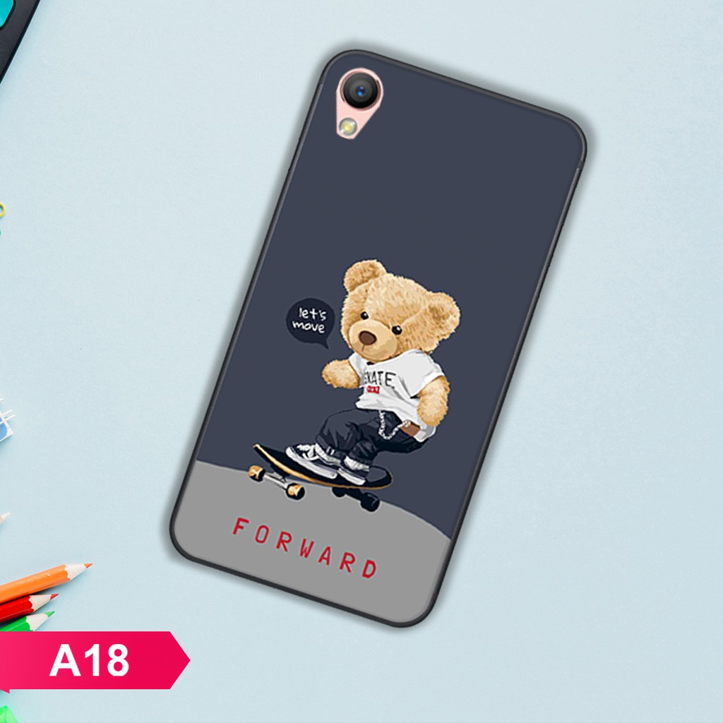 ỐP LƯNG OPPO A35/A37/F1/F1 PLUS IN HÌNH GẤU BEER CỰC ĐÁNG YÊU-GIÁ RẺ