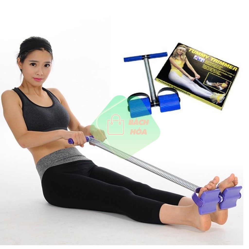 Dụng Cụ Tập Thể Dục Tummy Trimmer Có Dây Kéo Lò Xo Tập Cơ Bụng, Tập Tay Chân Tại Nhà Tiện Dụng