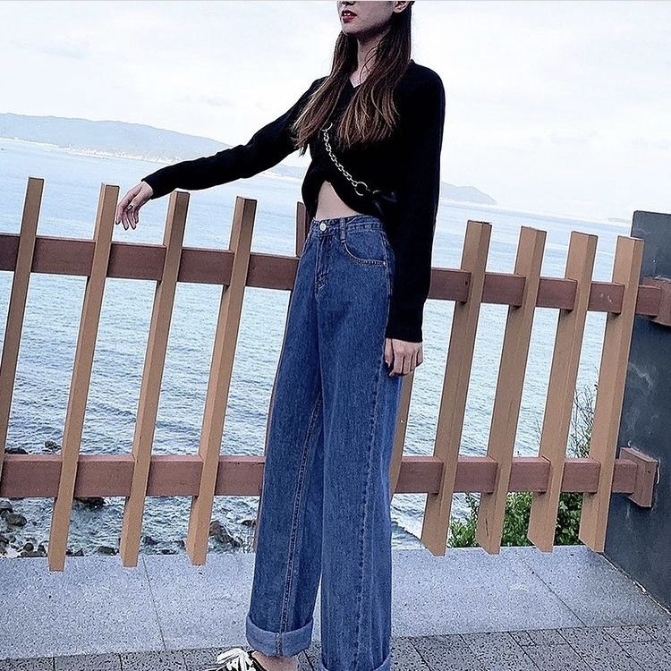 [ NY26 ĐẬM ] QUẦN JEAN ỐNG RỘNG NỮ LƯNG CAO MÀU XANH ĐẬM CAO CẤP UTI ĐỦ SIZE S, M, L SIÊU XỊN SÒ, TUYỆT ĐỈNH CÁ TÍNH