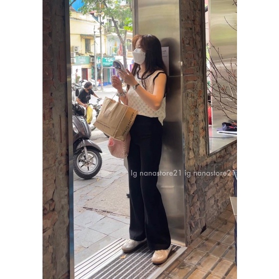 Áo ba lỗ len móc hoạ tiết Nana21 Nanastore21