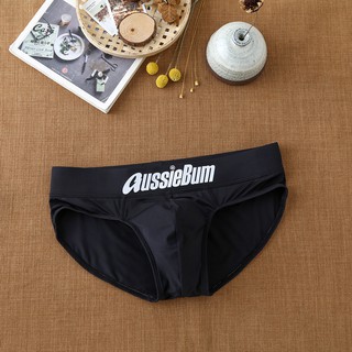 [THUN LẠNH SIÊU MÁT] QUẦN LÓT NAM Cao Cấp Aussiebum Logo Giữa Màu Đen Huyền Bí