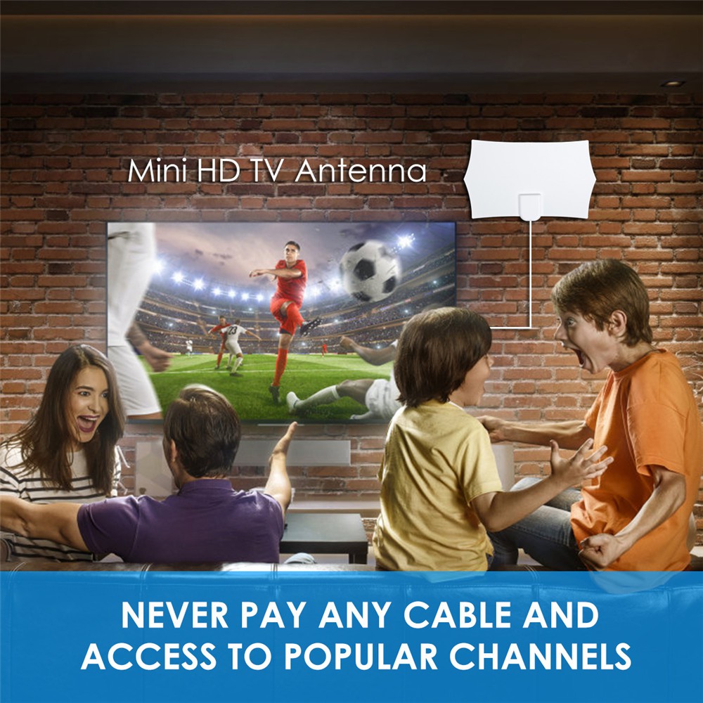 Ăng ten thu tín hiệu mini kỹ thuật số trong nhà TV 4K HDTV 1080P