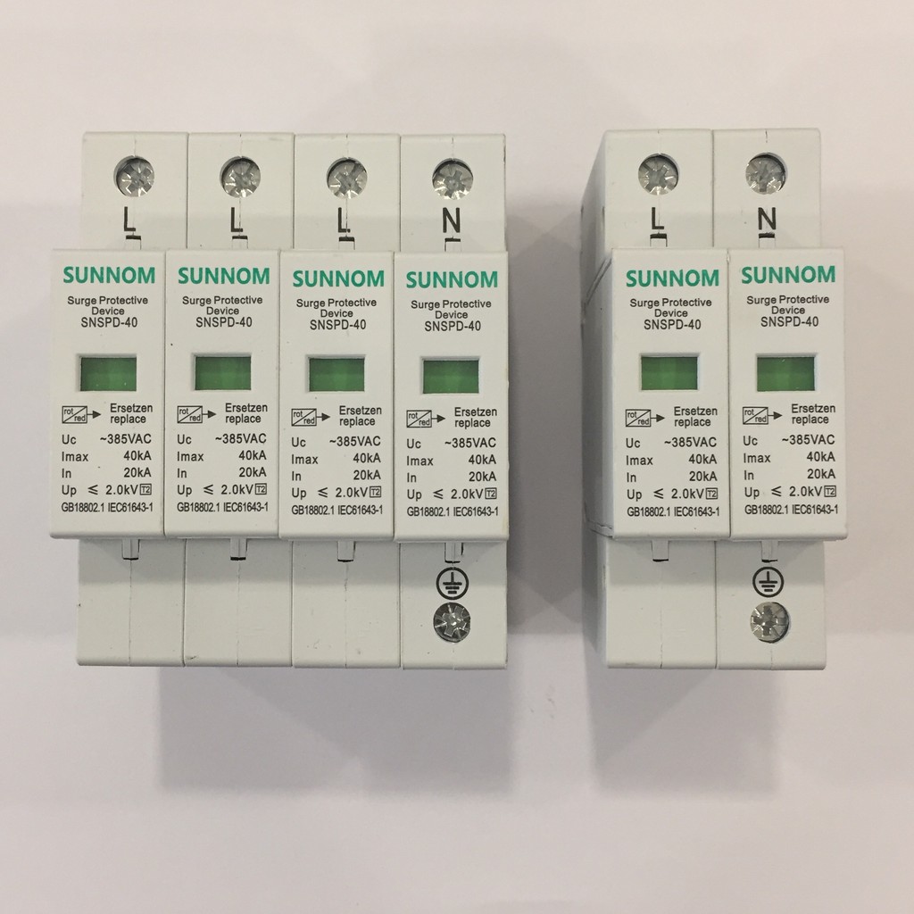 CB thiết bị chống sét lan truyền AC hai chiều bảo vệ mạch bảo vệ quang điện GIVASOLAR SUNNOM AC 385V 2P 4P
