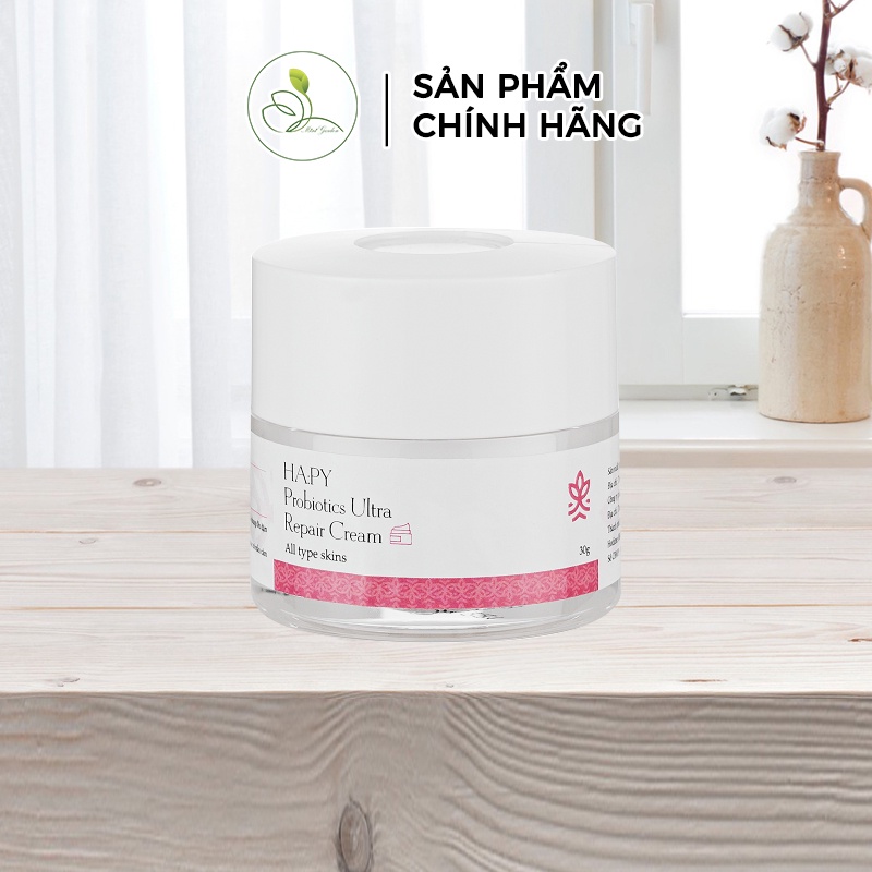 Kem phục hồi da Mini Garden Ha:py  Probiotics Ultra Repair Cream 30gram giúp sáng trẻ hóa làn da PV1027