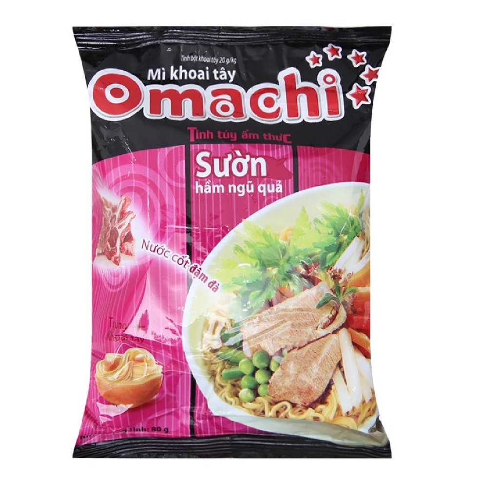 Mì khoai tây Omachi thung 30 góix80g