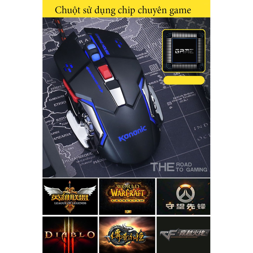 [Freeship toàn quốc từ 50k] Chuột chuyên game Kananic KM011