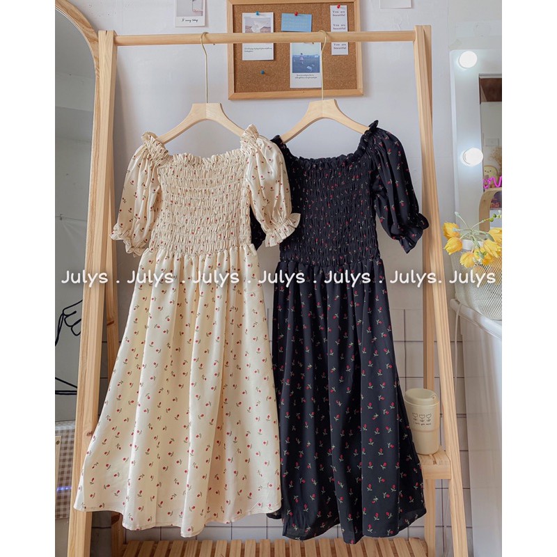 [Mã FAGREEN1505 giảm 10% tối đa 30K đơn 99K] Váy trễ vai chun ngực (ảnh thật shop chụp kèm video) | BigBuy360 - bigbuy360.vn