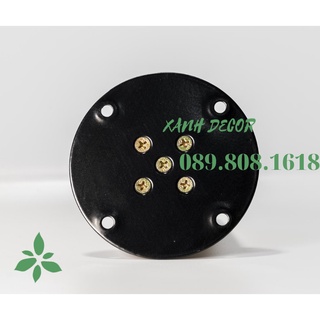Mặt bích sắt tròn sơn tĩnh điện 9cm dùng cho chân gỗ SOFA