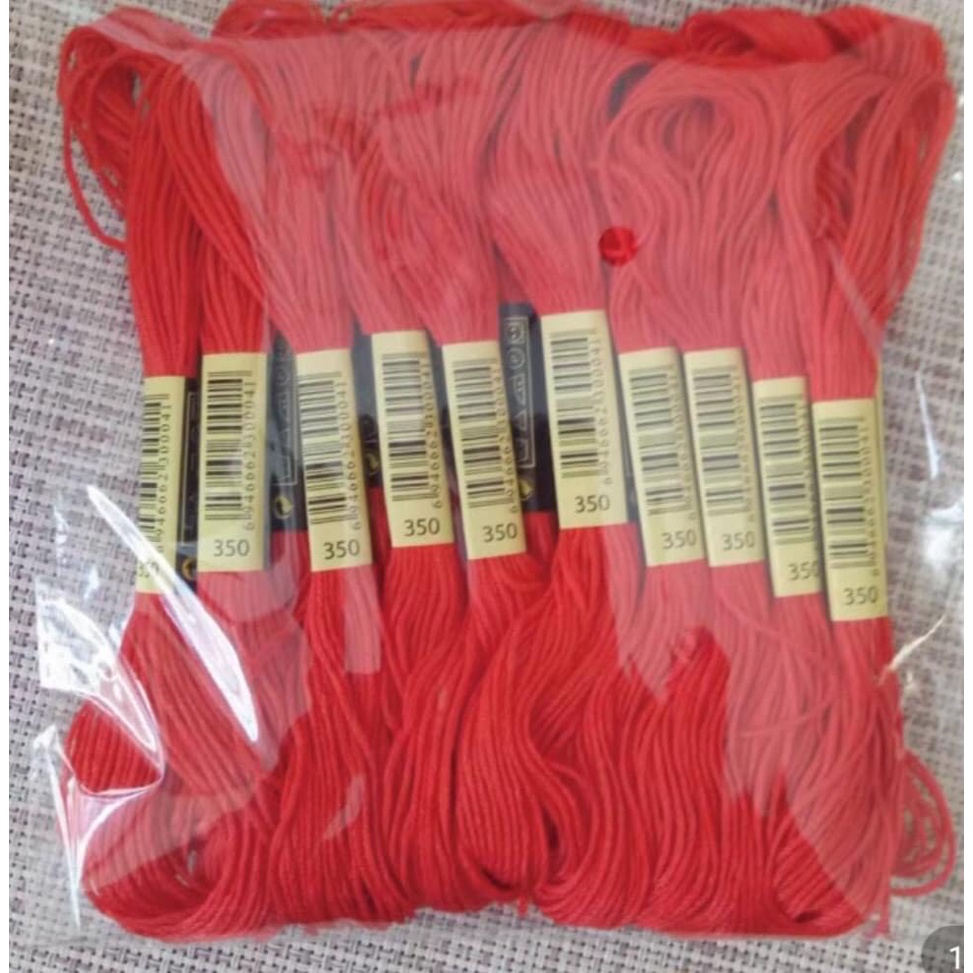 Chỉ cotton thêu tranh chữ thập mã chuẩn DMC