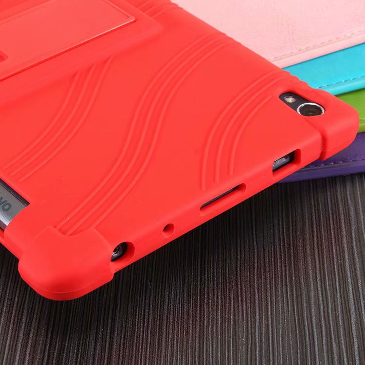 Ốp Máy Tính Bảng Silicon Chống Va Đập Có Giá Đỡ Cho Lenovo Tab 3 8 Plus P8 TB-8703F Tab3 8plus
