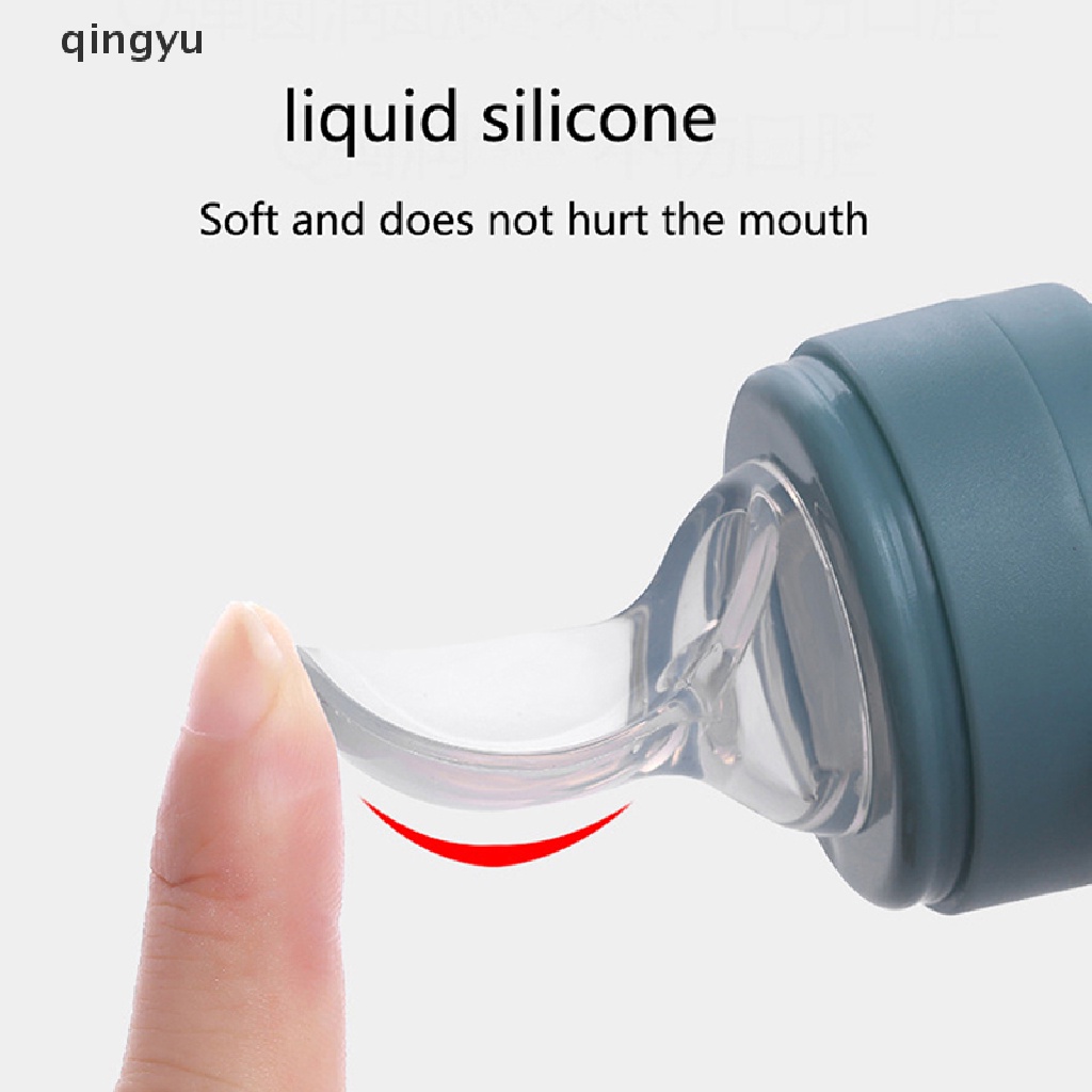 Bộ Bình Sữa + Muỗng Ăn Dặm Bằng Silicone Tiện Dụng Cho Bé