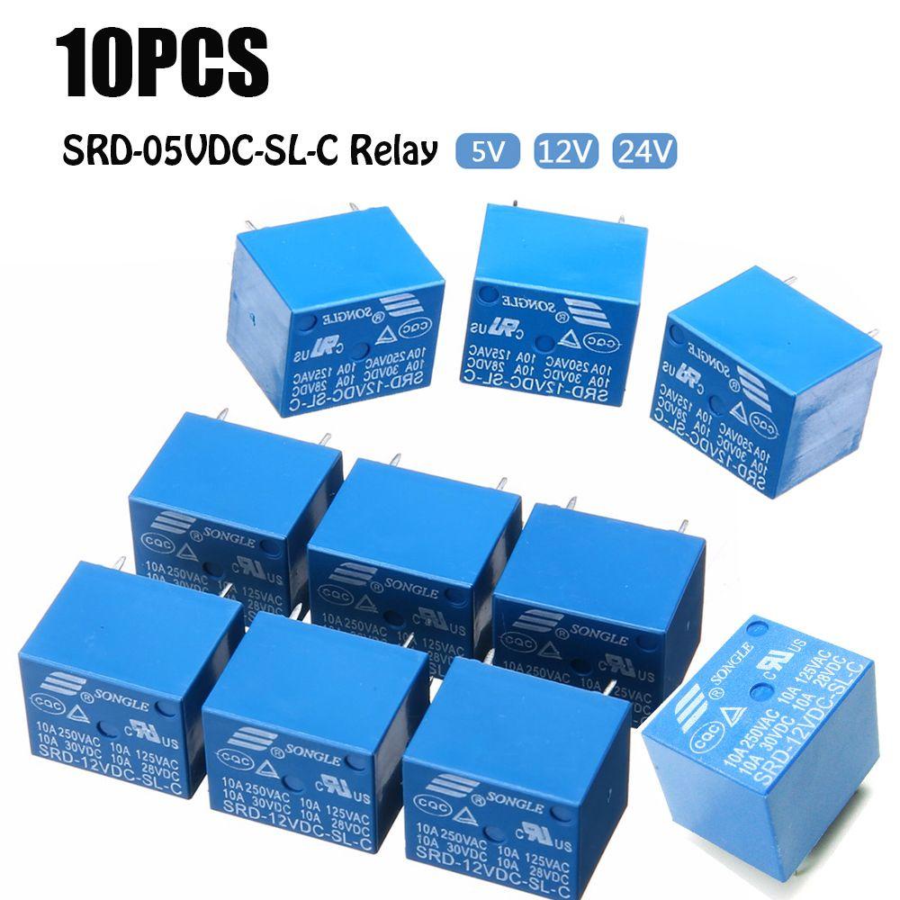 Set 10 Rơ Le Điện Mini 5 Chấu Chuyên Dụng