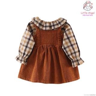 Đầm Yếm Caro Cho Bé Gái