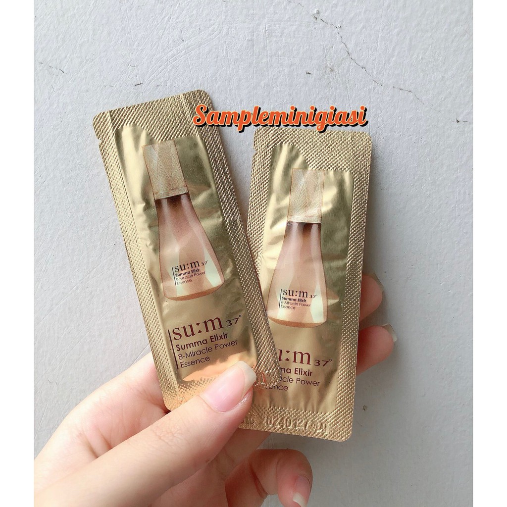 Combo 10 gói tinh chất chống lão hóa căng da Sum 8-Miracle Power Essence