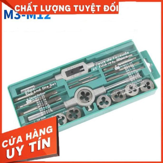 Bộ Taro 20PSC Tạo Ren Trong Ren Ngoài Cho Bulong ỐC VÍt