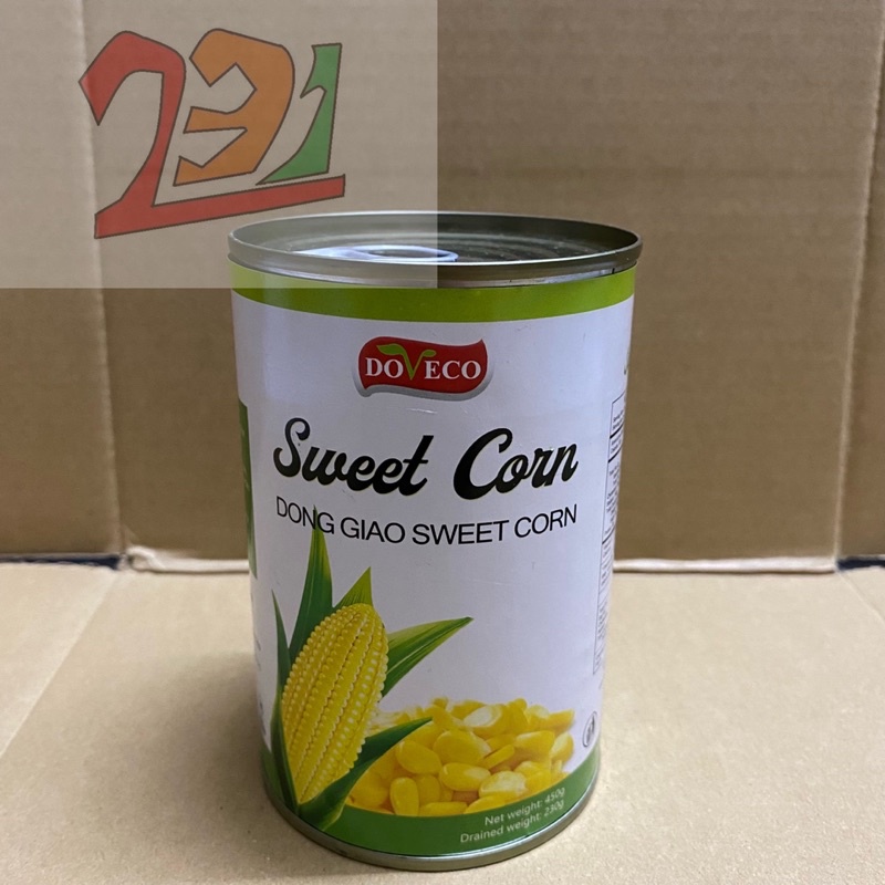 [450 g]Lon Ngô Nguyên Hạt Sweet Corn Doveco