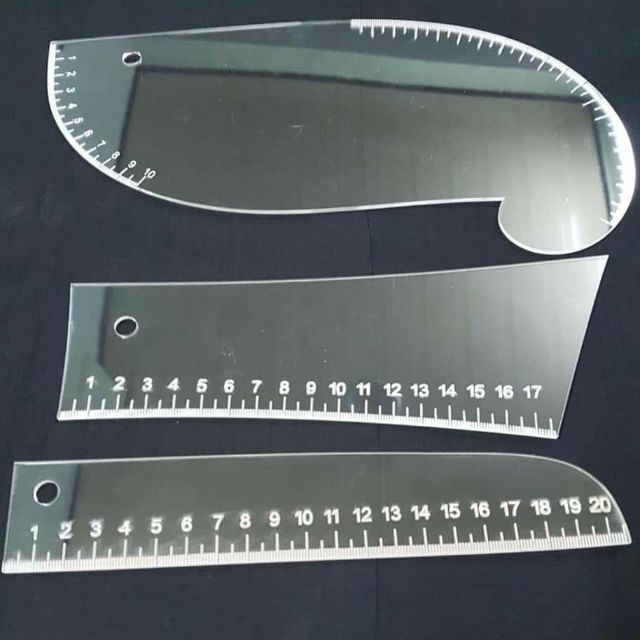 Bộ thước rập cổ áo sơmi