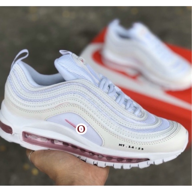 HÀNG MỚI) giày thể thao sneaker air max 97 Trắng đê hồng .
