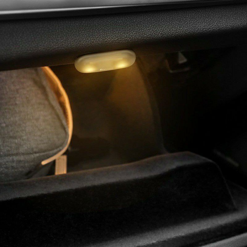 Bộ 2 đèn Cảm ứng Mini dùng trong xe ô tô, hộc tủ bàn ghế Baseus Capsule Car Interior Lights (2 cái/
