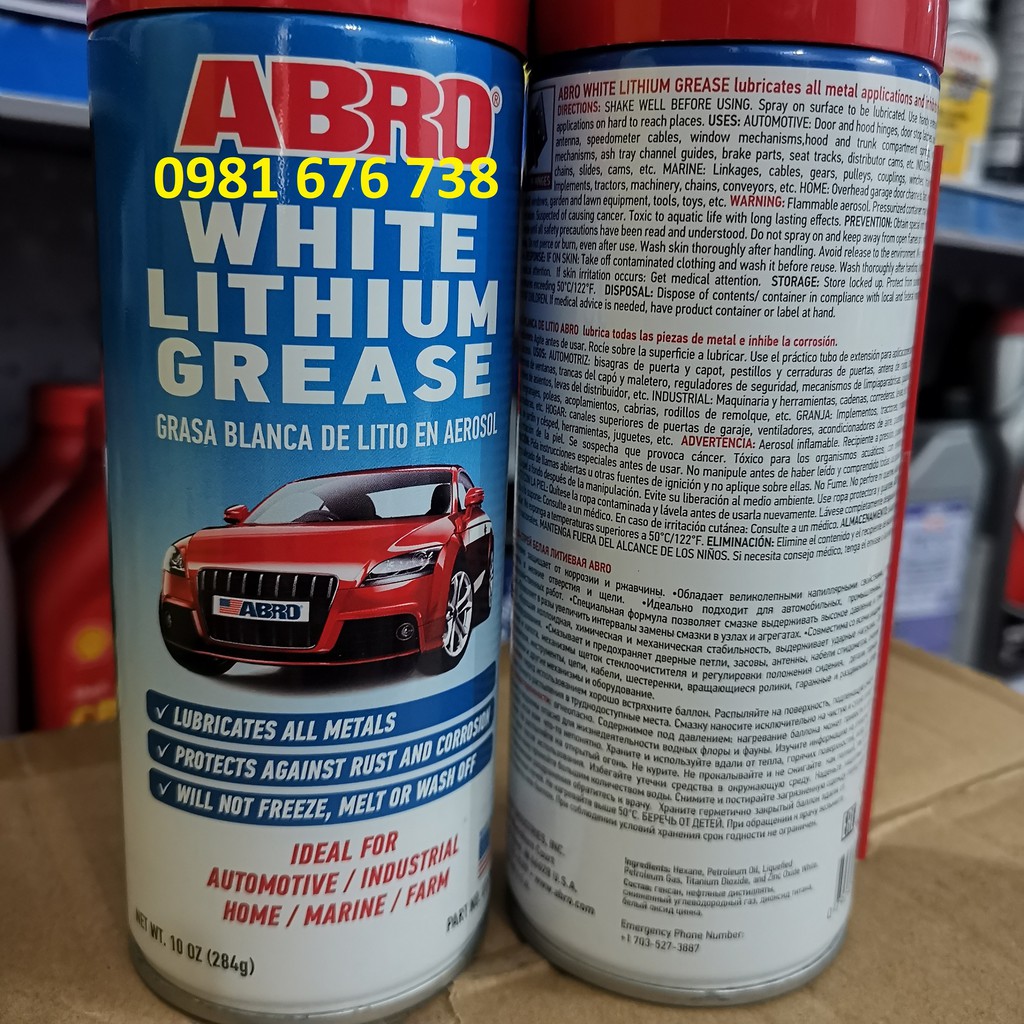 Mỡ Bò Nước ABRO WHITE LITHIUM GREASE