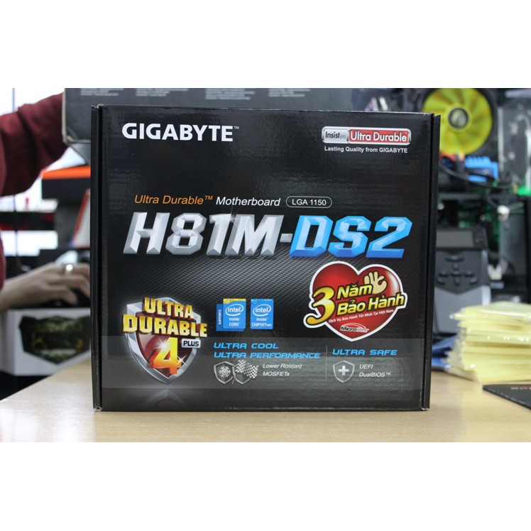 [flash sale] Main H81M-DS2 GiGa full chặn [giá gốc]