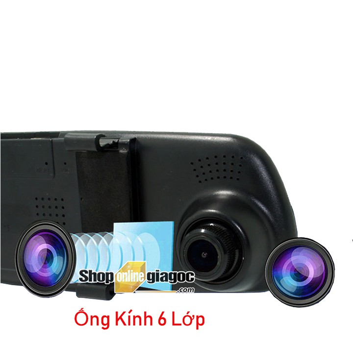 Camera Hành Trình Ốp Gương Màn Hình 4,3 Inch