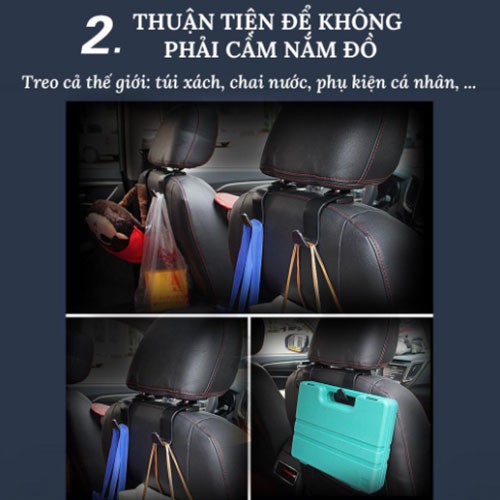 Móc Treo Đồ Sau Ghế Ô Tô Version 2 – 1 Chiếc