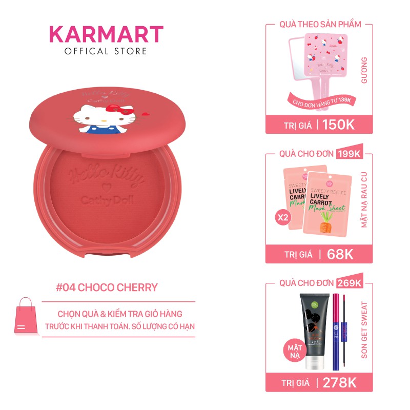Phấn Má Hồng Hello Kitty Cathy Doll Cotton Shine Blusher 6.5g