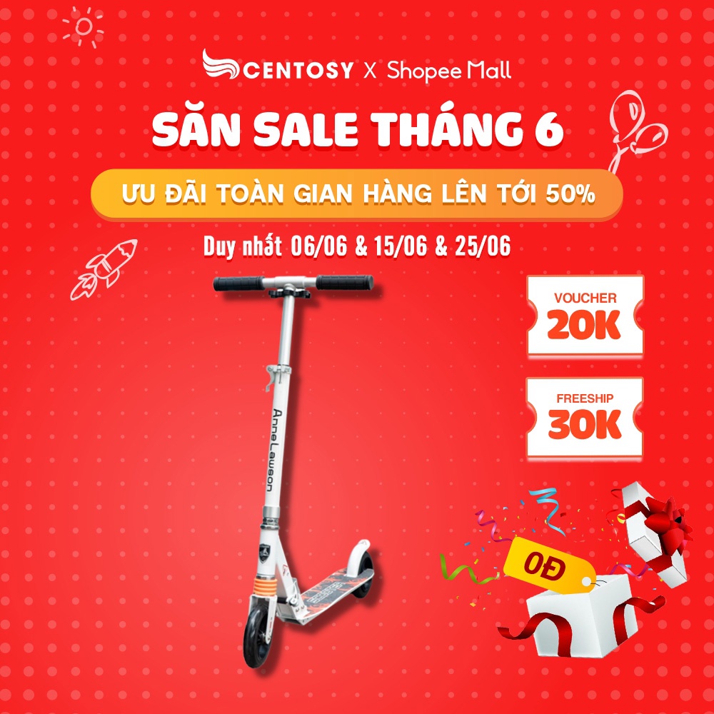 Xe Trượt Người Lớn Cao Cấp - Centosy Scooter ALS C3 - Màu Sắc Nổi Bật, Gấp Gọn Tiện Lợi