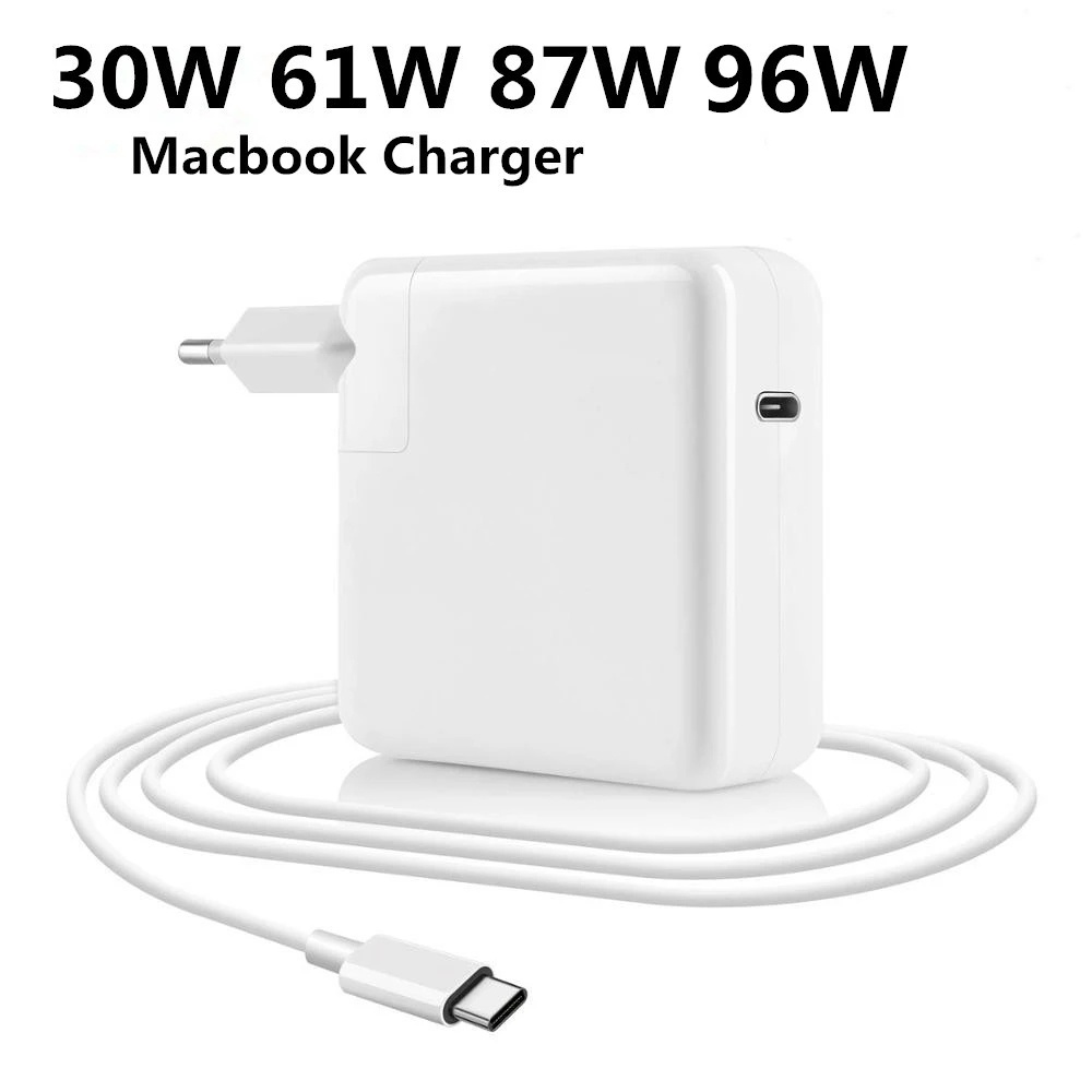 Bộ Sạc Nhanh 30W 61W 87W PD USB-C Cho MacBook Pro 12 inch 13 inch 2016-2019