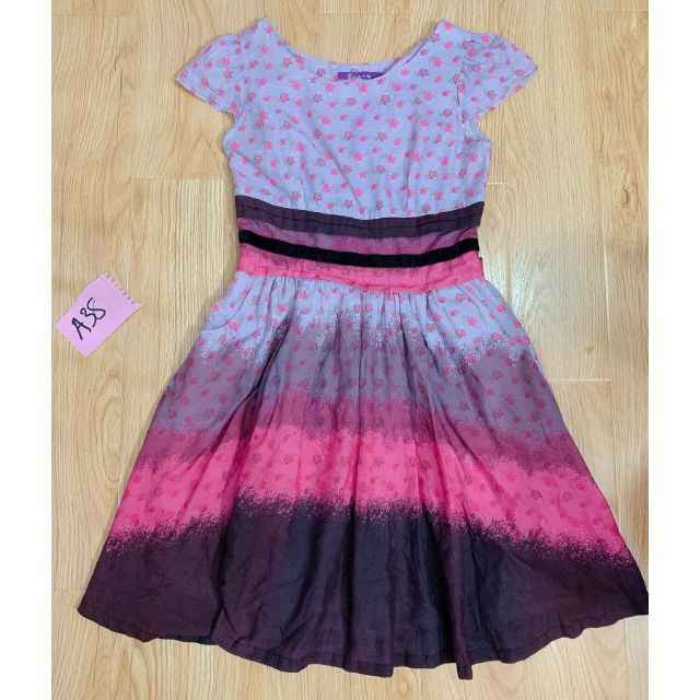 Đầm hoa nhí vintage vải xô nhẹ nhàng. A38